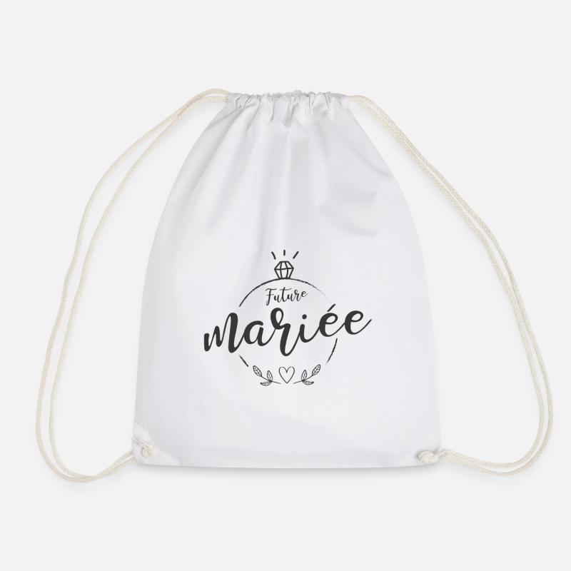 DESIGN T SHIRT EVJF FUTURE MARIEE TREND - Turnbeutel - Weiß