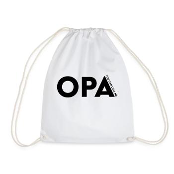 you can call me opa shirt Geschenk Spruch - Turnbeutel - Weiß - Vorne