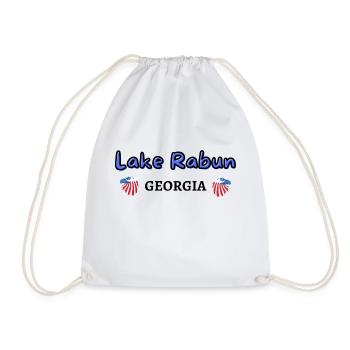 Lake Rabun Georgia beautiful - Drawstring Bag - white - Front