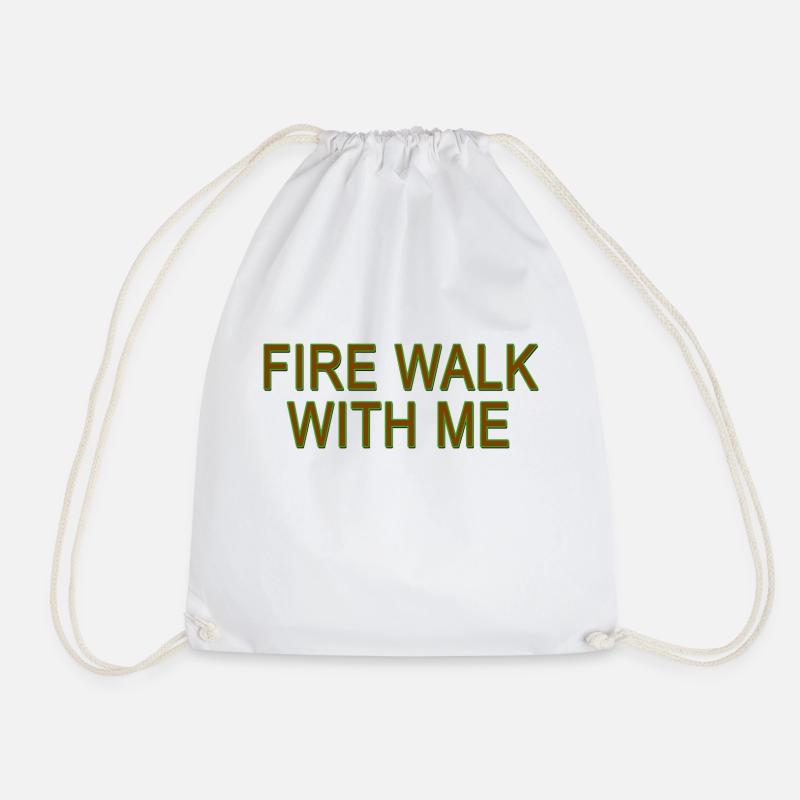 Fire Walk With Me - Turnbeutel - Weiß
