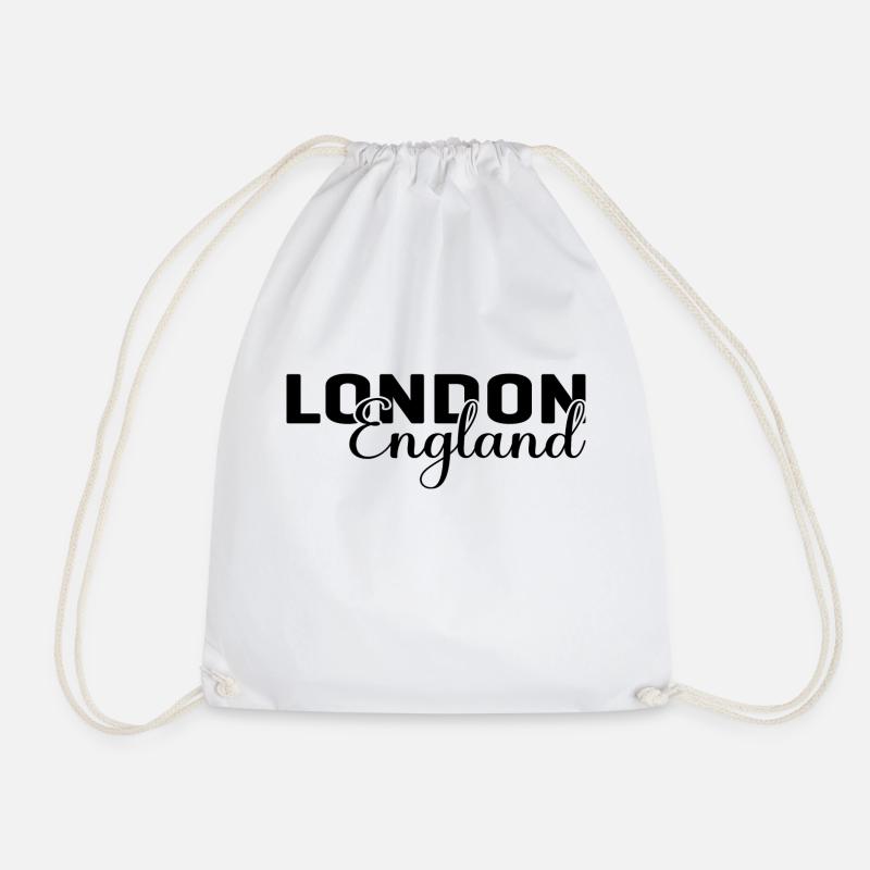 London England - Turnbeutel - Weiß