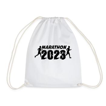 Marathon 2023 - Turnbeutel - Weiß - Vorne