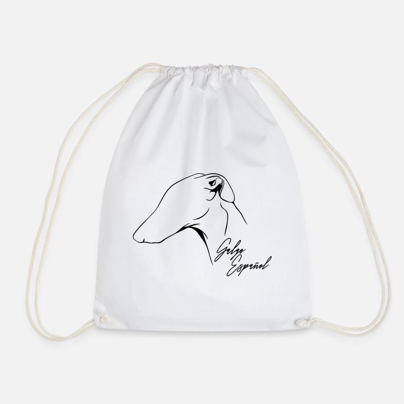 GALGO ESPANOL Windhunde Profil Hund Wilsigns - Turnbeutel - Weiß