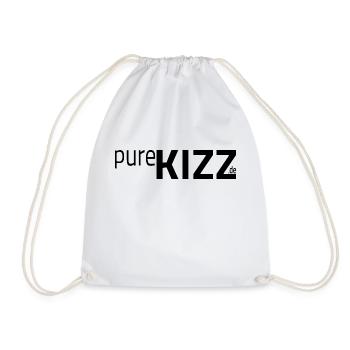 pureKIZZ 2023 plain black - Turnbeutel - Weiß - Vorne