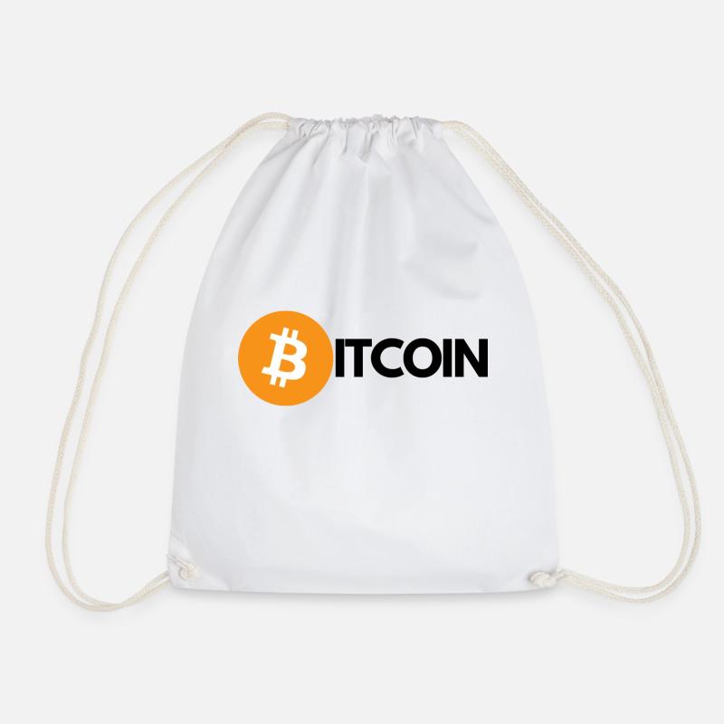 Krypto BITCOIN 1 - Turnbeutel - Weiß