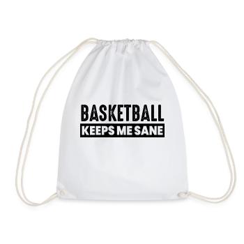 Basketball - Drawstring Bag - white - Front