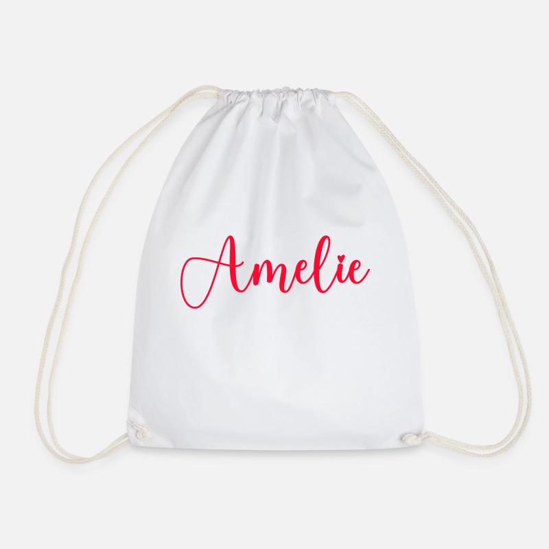 amelie name - Turnbeutel - Weiß
