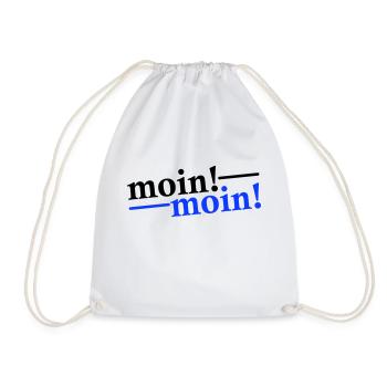 Moin Moin Gruß - Turnbeutel - Weiß - Vorne