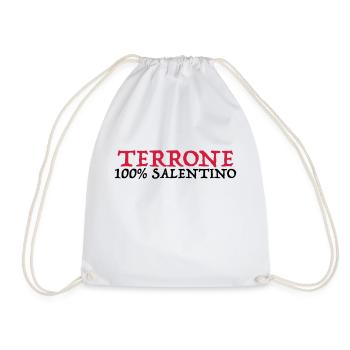 terrone salentino 100 - Drawstring Bag - white - Front