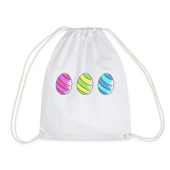 Les oeufs de Pâques oeufs de ostern75 Oeufs - Sac de sport léger - blanc - Devant