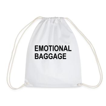 2541614 123402281 emotional baggage - Turnbeutel - Weiß - Vorne