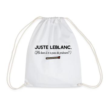 Juste Leblanc t-shirt diner humour - Sac de sport léger - blanc - Devant