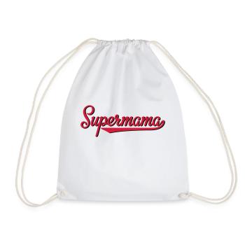 Supermama - Turnbeutel - Weiß - Vorne