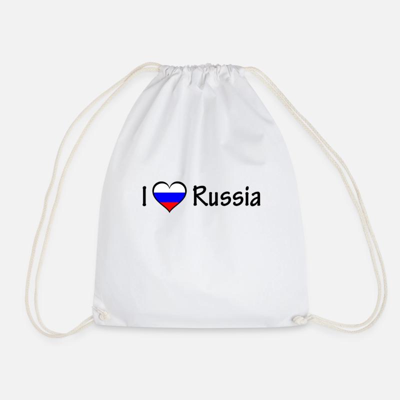 I love Russia - Turnbeutel - Weiß
