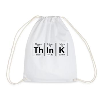 Th-In-K (think) - Full - Turnbeutel - Weiß - Vorne