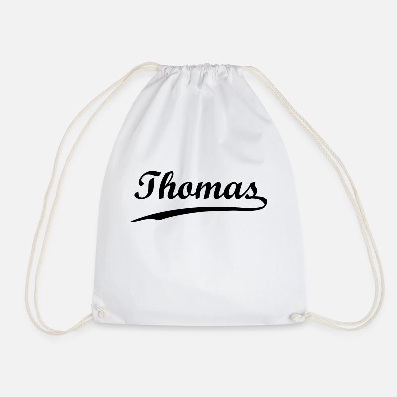 thomas - Drawstring Bag - white