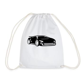 Voiture course voiture de sport racing voiture coo - Sac de sport léger - blanc - Devant
