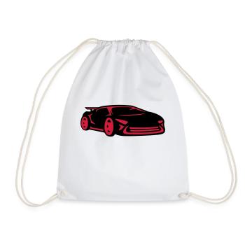 Voiture course voiture de sport racing voiture coo - Sac de sport léger - blanc - Devant