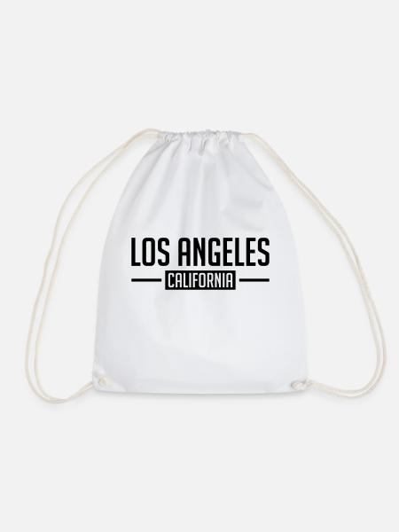 los_angeles_cali_hu1 - Turnbeutel - Weiß