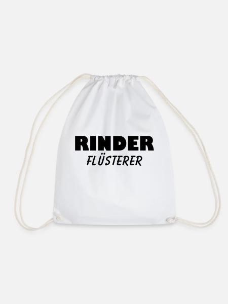 rinder flüsterer - Turnbeutel - Weiß