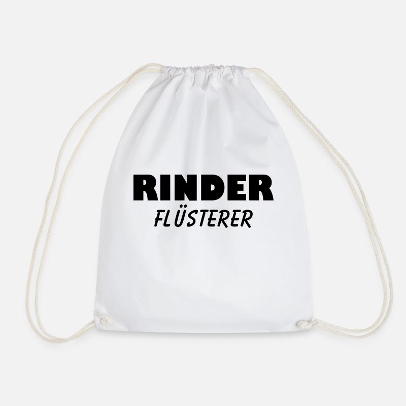 rinder flüsterer - Turnbeutel - Weiß