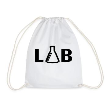 LAB (1c) - Turnbeutel - Weiß - Vorne