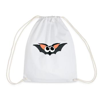 chauve-souris - Sac de sport léger - blanc - Devant