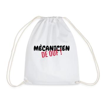 mécanique / mécanicien / mécano / garage - Sac de sport léger - blanc - Devant