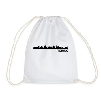 TURIN Torino Italie Skyline Ville - Sac de sport léger - blanc - Devant
