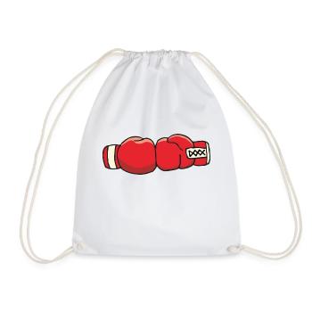 boxhandschuhe - Turnbeutel - Weiß - Vorne