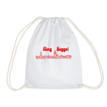 Ming Büggel - Turnbeutel - Weiß - Vorne