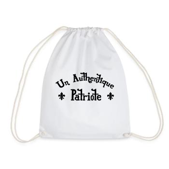 An Authentic Patriot - Drawstring Bag - white - Front