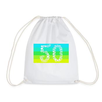 50 - Drawstring Bag - white - Front