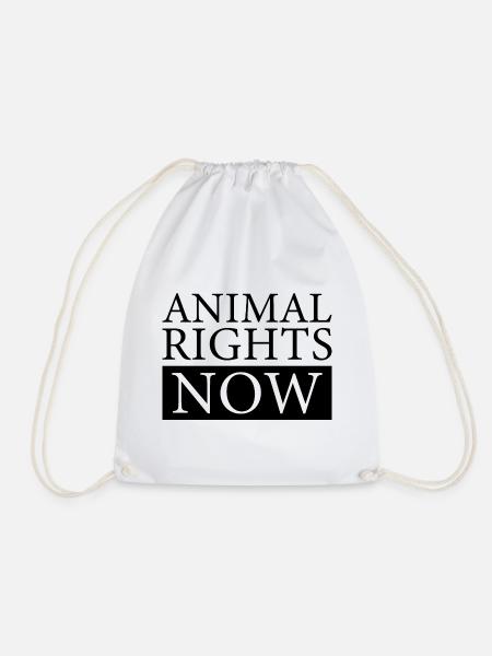 ANIMAL RIGHTS NOW - Turnbeutel - Weiß