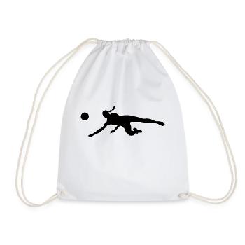 Women's volleyball - Drawstring Bag - white - Front