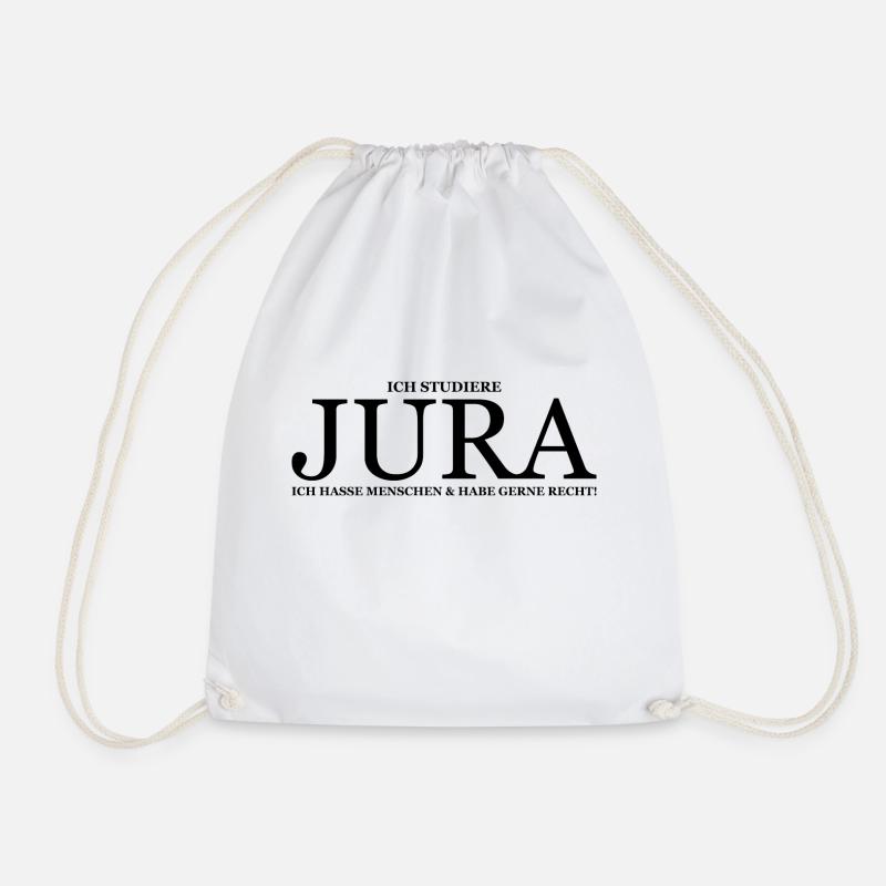ich studiere Jura - Student Erstsemester Geschenk - Turnbeutel - Weiß