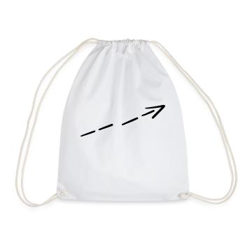Arrow Symbol 03 Artboard 3 - Drawstring Bag - white - Front