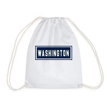 Washington - Drawstring Bag - white - Front