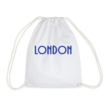 London - Drawstring Bag - white - Front