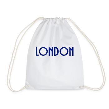 London - Drawstring Bag - white - Front