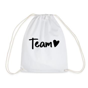 une équipe avec cœur - Sac de sport léger - blanc - Devant