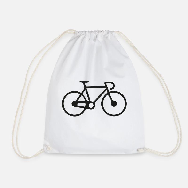 Fahrrad - Turnbeutel - Weiß