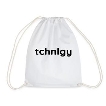 Technologie: Das Statement für Technik Fans - Turnbeutel - Weiß - Vorne