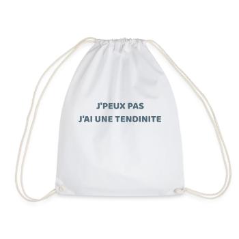 j'peux pas, j'ai une tendinite - Sac de sport léger - blanc - Devant