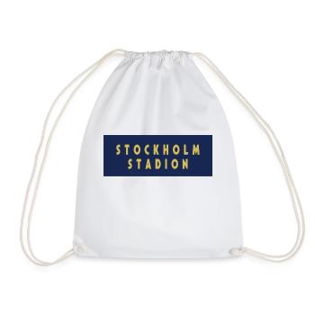 Stockholm Stadion - Drawstring Bag - white - Front