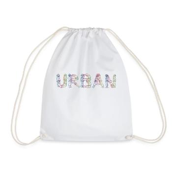 urban 3 - Drawstring Bag - white - Front