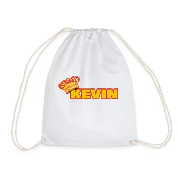 Crown for Kevin - Drawstring Bag - white - Front