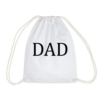 Dad - Drawstring Bag - white - Front