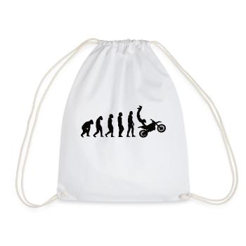 Motocycliste Motocross Cadeau Mobylette - Sac de sport léger - blanc - Devant
