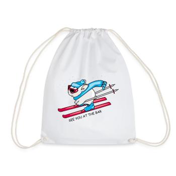 See you at the bar - Drawstring Bag - white - Front